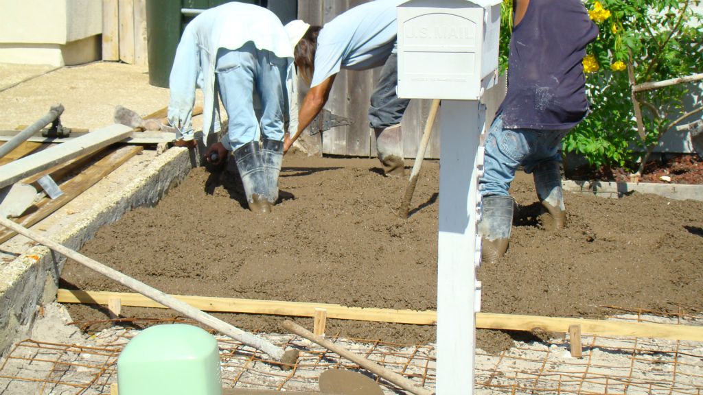 COMPLETED CONCRETE DRIVE